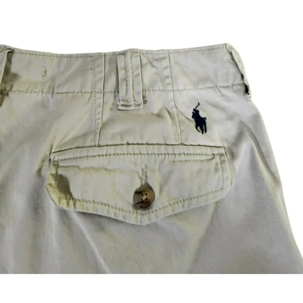 Polo Ralph Lauren Relaxed Fit Cargo Shorts Men's Size 36 Beige Cotton